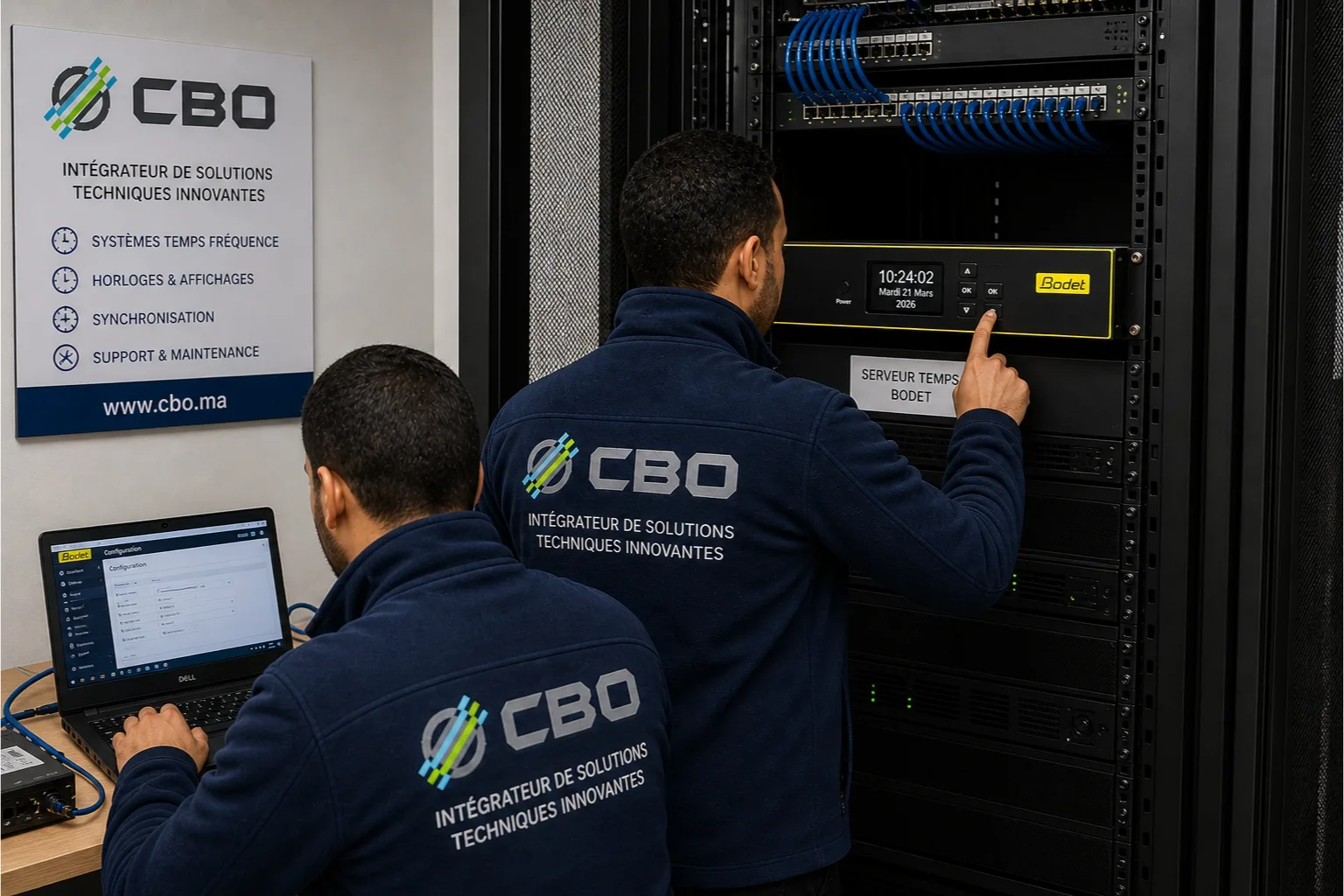 L'équipe CBO Afrique en configuration du système - CBO GROUPE